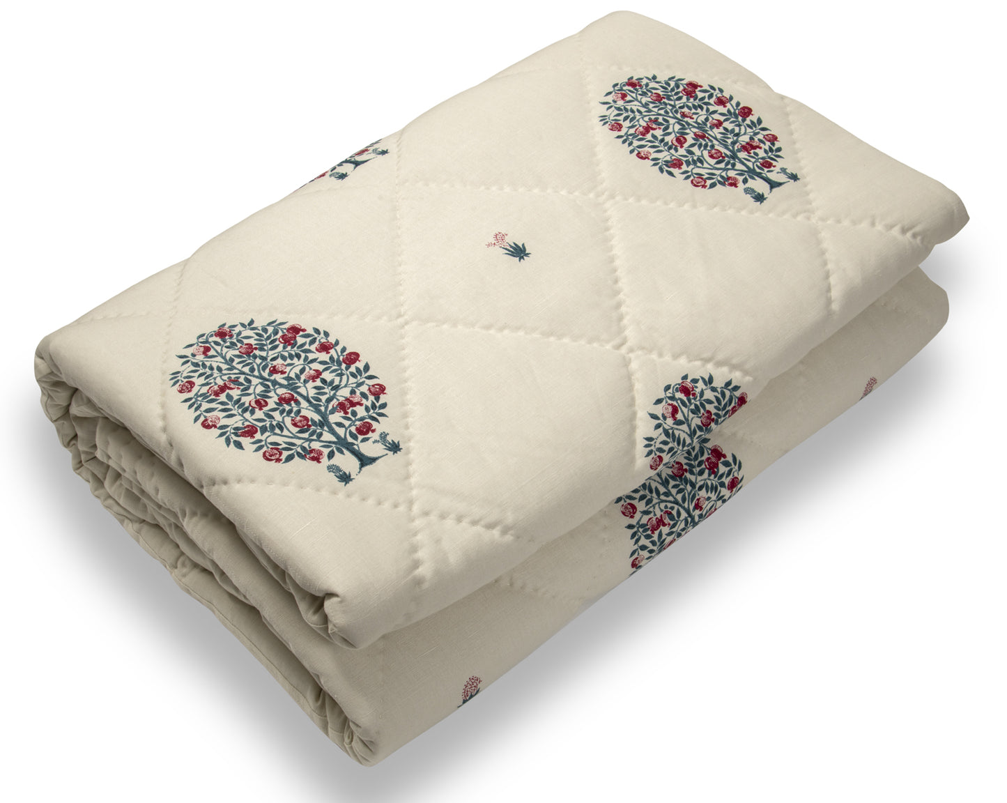 Anar Orchard in Red Bedcover