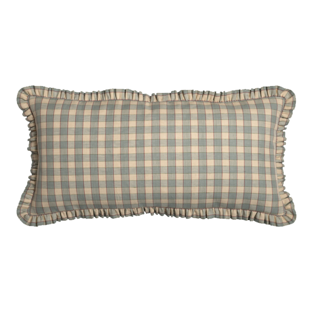 Small Check in Pale Blue