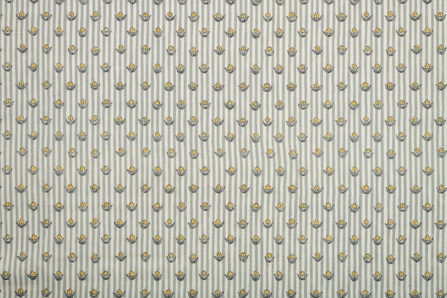 Floral Stripes in Seafoam